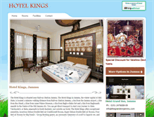 Tablet Screenshot of hotelkingsjammu.com